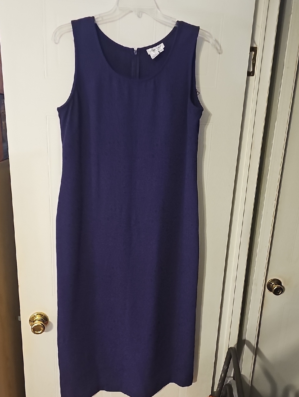 Coldwater Creek Sleeveless Midi Dress in Deep Indigo
